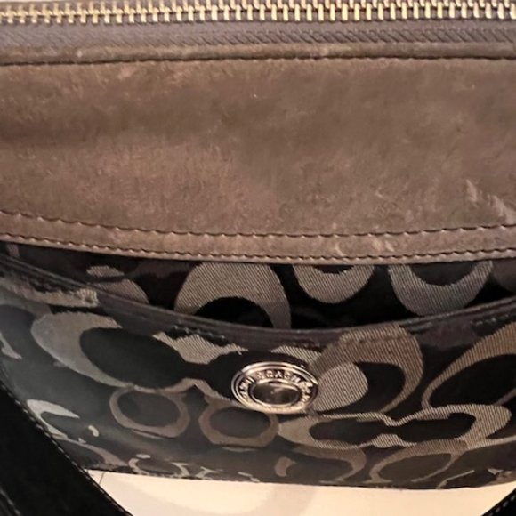 Small Coach Purse, black and gray - Picture 2 of 7